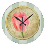 Pretty Tulip Round Wallclock