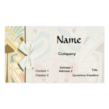 pretty tulips art nouveau floral pattern business card template