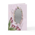 pretty tulips photo card