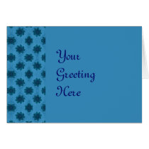 Pretty turquoise flower pattern cards by DonnaGraysonAbstract Pretty turquoise flower pattern cards