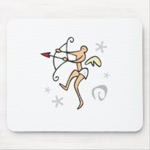 Pretty Valentines Day Cupid Design Mouse Pad