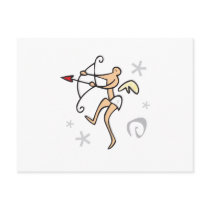 Pretty Valentines Day Cupid Design postcards by Eholidayz Pretty Valentines Day Cupid Design postcards