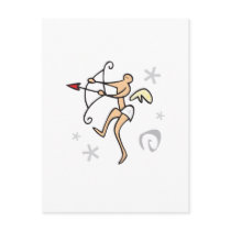 Pretty Valentines Day Cupid Design postcards by Eholidayz Pretty Valentines Day Cupid Design postcards