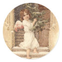 Pretty Victorian Christmas Cards stickers by XmasFun Pretty Victorian Christmas Cards stickers
