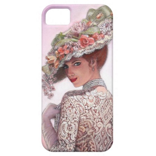 Pretty Victorian Fashion Girl iPhone 5 Case