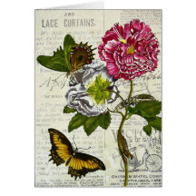 Pretty Vintage Collage Card