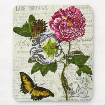 Pretty Vintage Collage mousepads