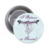 Pretty Vintage Fairy Decal buttons