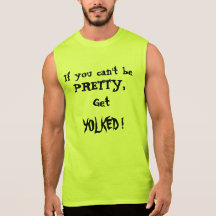 PRETTY VS YOLKED SLEEVELESS TEES