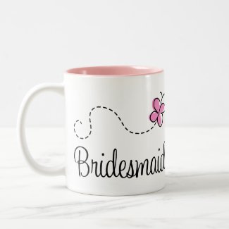 Pretty Wedding Bridesmaid Mug mug