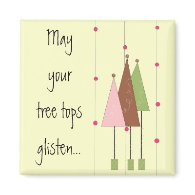Pretty Whimsical Trees Refrigerator Magnets by seashell2