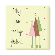 Pretty Whimsical Trees magnets