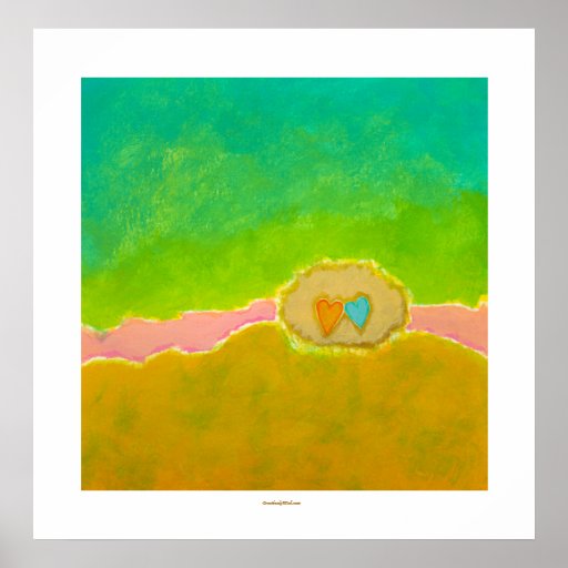 Pretty whimsical wedding art Summer Love Protected Posters