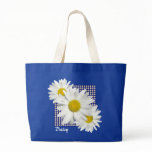 Pretty White Daisies Tote Canvas Bags