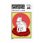 Pretty White Kitty Stamps