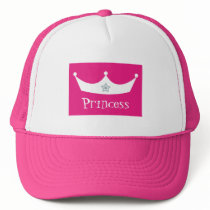 Pretty White Princess Crown Pink Custom Cute Hats