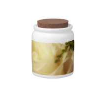 Pretty White rose candy jar candy jars