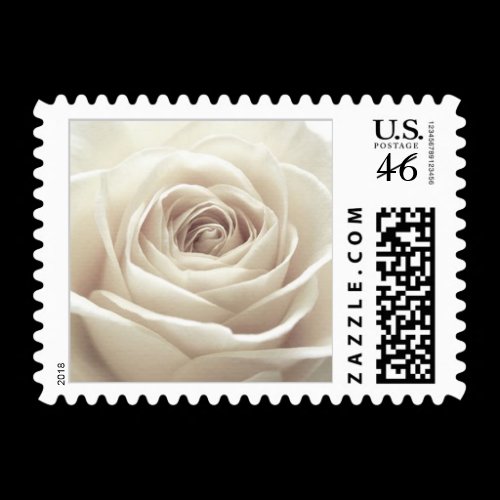 Pretty White Rose Stamp