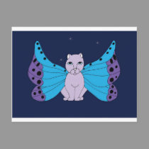 Pretty Wings Color postcards