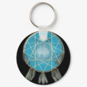 Pretty Wolf Dream Catcher Keychain by PixieMischief Pretty Wolf Dream Catcher Keychain