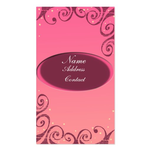 Pretty Woman Business Card Templates (front side)