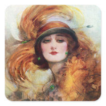 Pretty Woman Flapper Fashion 1920s Sticker