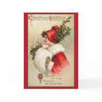 Pretty Woman in Scarlet Victorian Holiday Cards by XmasFun Pretty Woman in Scarlet Victorian Holiday Cards