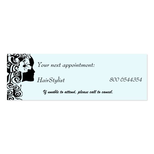 Pretty Women Pink  Fashion Business Card Template (back side)