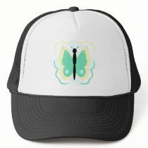 Pretty Yellow And Green Butterfly Hat by bugspot Pretty Yellow And Green Butterfly Hat