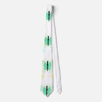 Pretty Yellow And Green Butterfly Neck Tie by bugspot Pretty Yellow And Green Butterfly Neck Tie