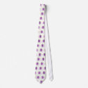 Pretty Yellow And Purple Butterfly Tiling Neck Tie