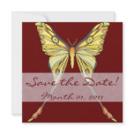 Pretty Yellow Butterfly Invitations