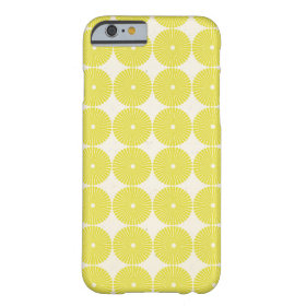 Pretty Yellow Circles Summer Citrus Textured Disks iPhone 6 Case