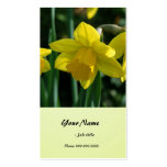 Pretty yellow daffordil flowers business card templates