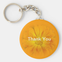 pretty yellow daisy flower key chains