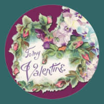 Prety Pansies Sticker