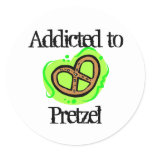 Pretzel Round Stickers