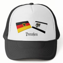 Preussen, Germany Flag Tiles hats