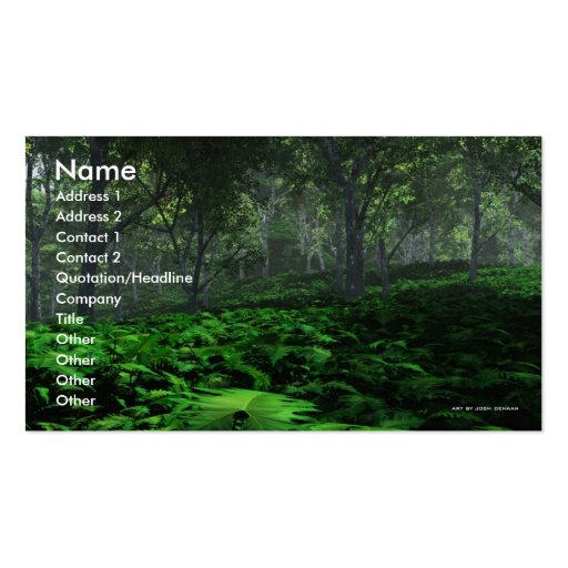 Prevailing Forest Business Card Template