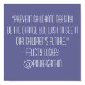 Prevent Childhood Obesity posters by Power2BThin Prevent Childhood Obesity posters