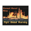 Prevent Forest Fires and Fight Global Warming postcards