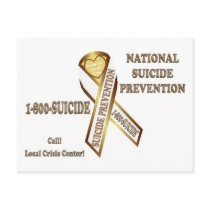Prevent Suicide POSTER postcards