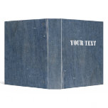 Prewashed Blue Jeans binders