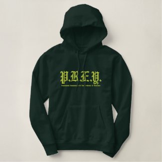 Prey Pull Over Hoodie - Green embroideredshirt
