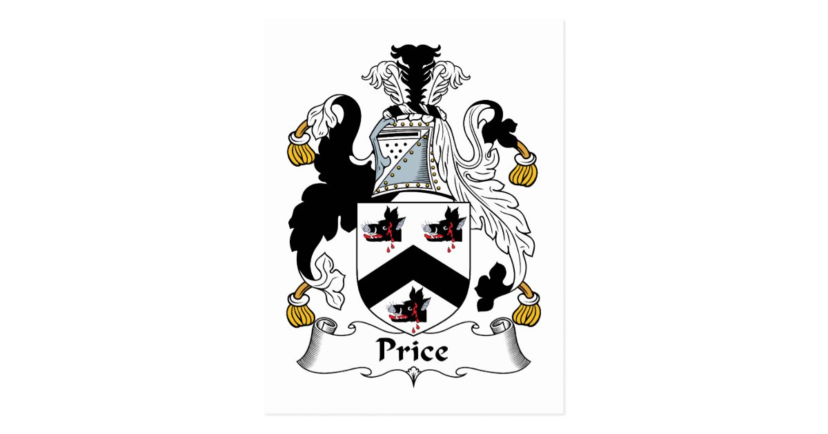 price-family-crest-postcard-zazzle