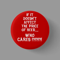 Price of Beer Button - Red