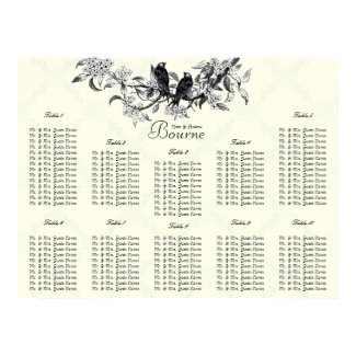Price starts at $12.80 Seating Chart Table Numbers print