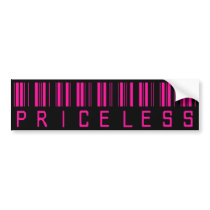 Priceless Barcode bumper stickers by designs4you Priceless Barcode bumper stickers