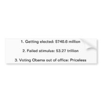 Priceless Bumper Sticker