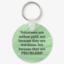 Priceless Volunteers keychains